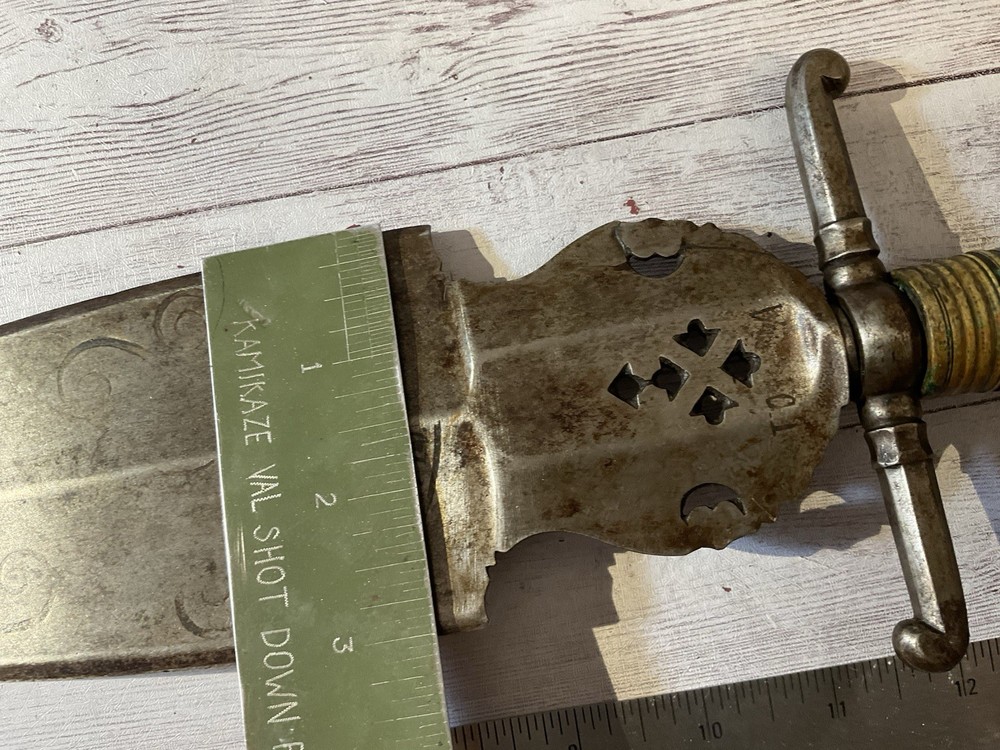 ORIGINAL MASSIVE 1700S ? GERMAN REGIMENTAL BLADE KNIFE