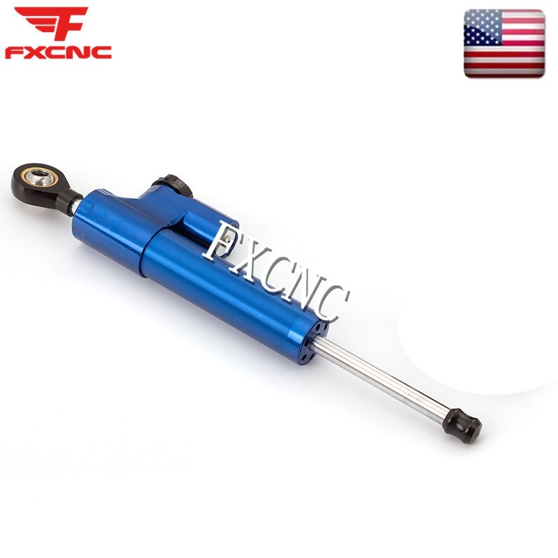 Blue Steering Damper Stabilizer & Mounting Bracket Kit For Ducati Monster 696