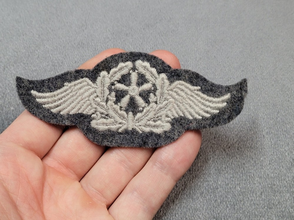 German WW2 Luftwaffe Flight Technical Personnel Mechanics Trade Patch Bring Back