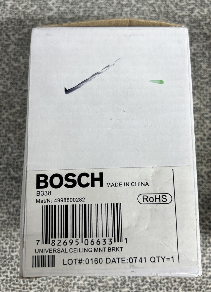 Bosch B338 Universal Ceiling Mount Bracket For Motion Detector NEW (Sealed)