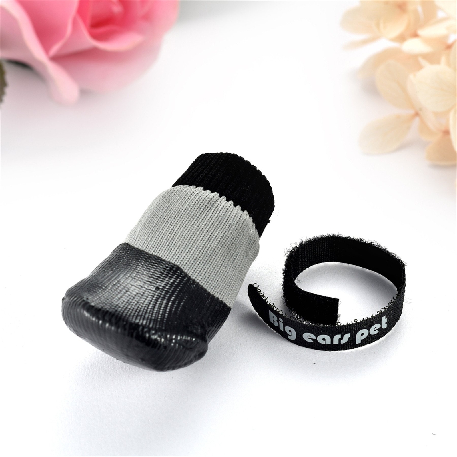 Outdoors Indoor Dog Socks Soft Rubber Anti-slip Dog Shoes Waterproof Strapped