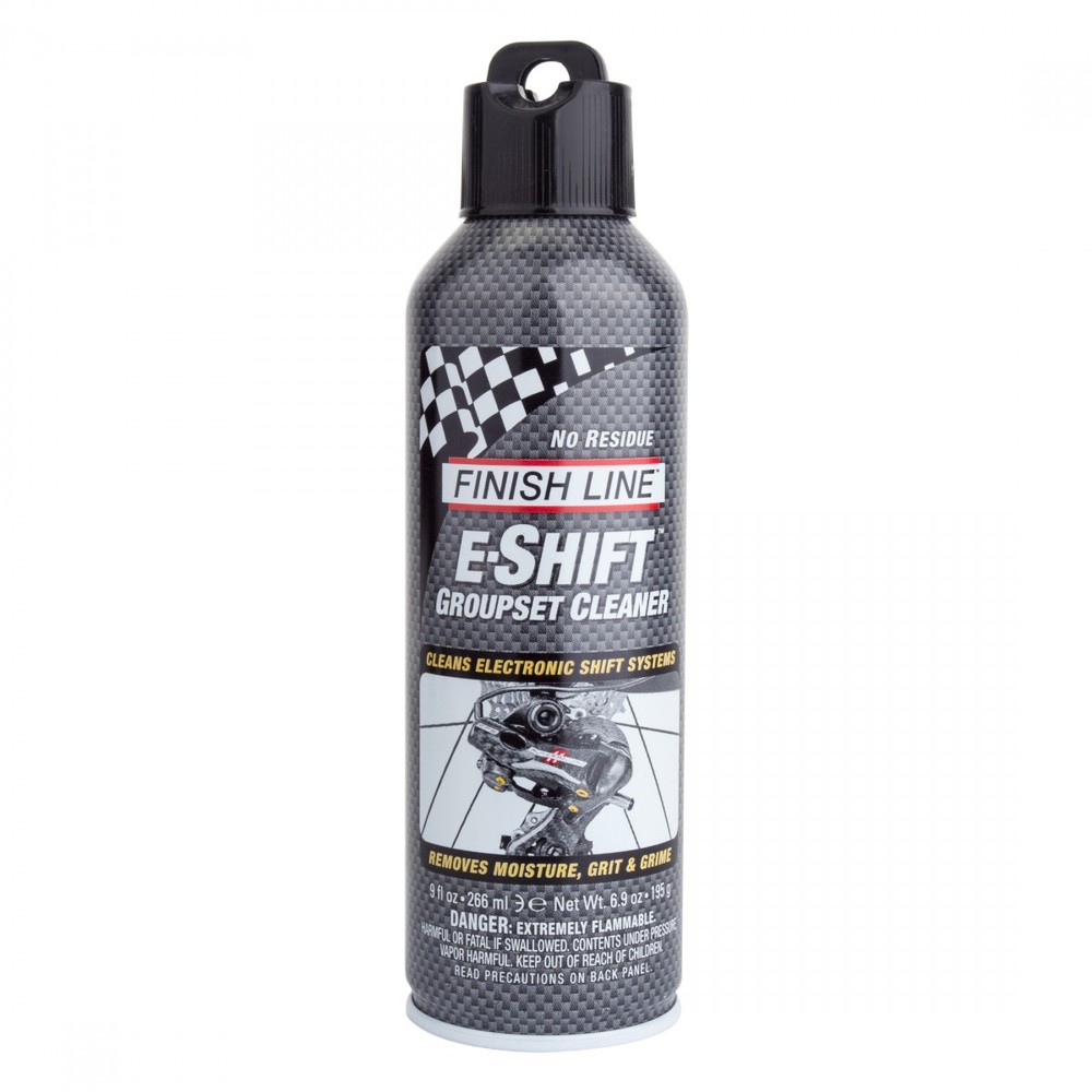 Finish Line E-Shift Groupset Cleaner Aerosol - Safe Electronic Bike Component