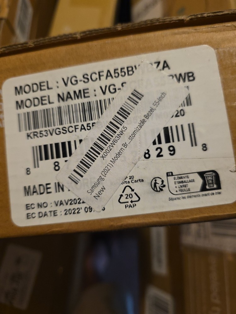 Samsung - 55” The Frame Customizable Bezel - Modern Brown