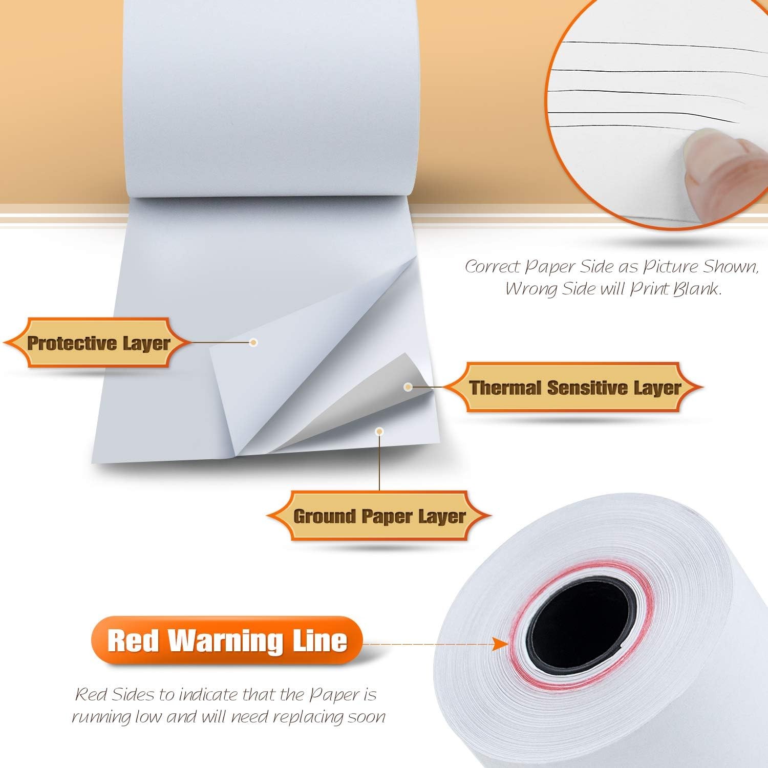 50-400 Rolls 2 1/4" x 85' Thermal Cash Register Credit Card POS Receipt Paper