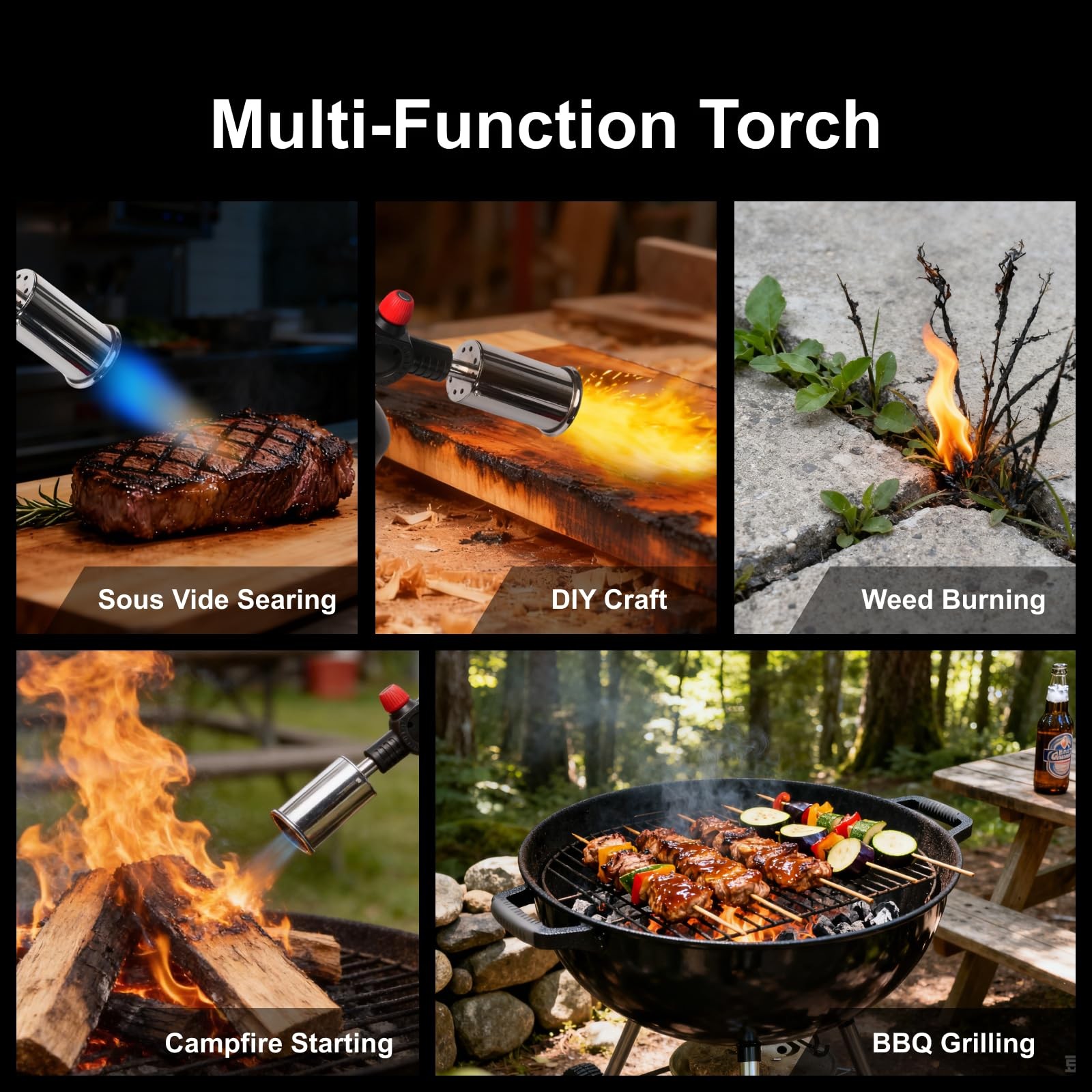 Heavy Duty Propane Torch 3272°F Professional MultiUse Torch with Adjustable ...