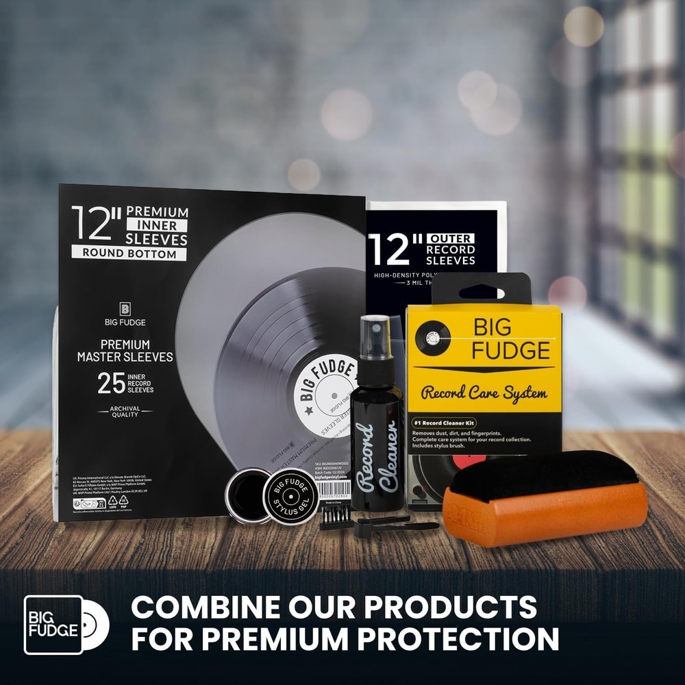 Vinyl Record Cleaning Kit - 4-in-1 Record Cleaner Solution - Includes Ultra-S...