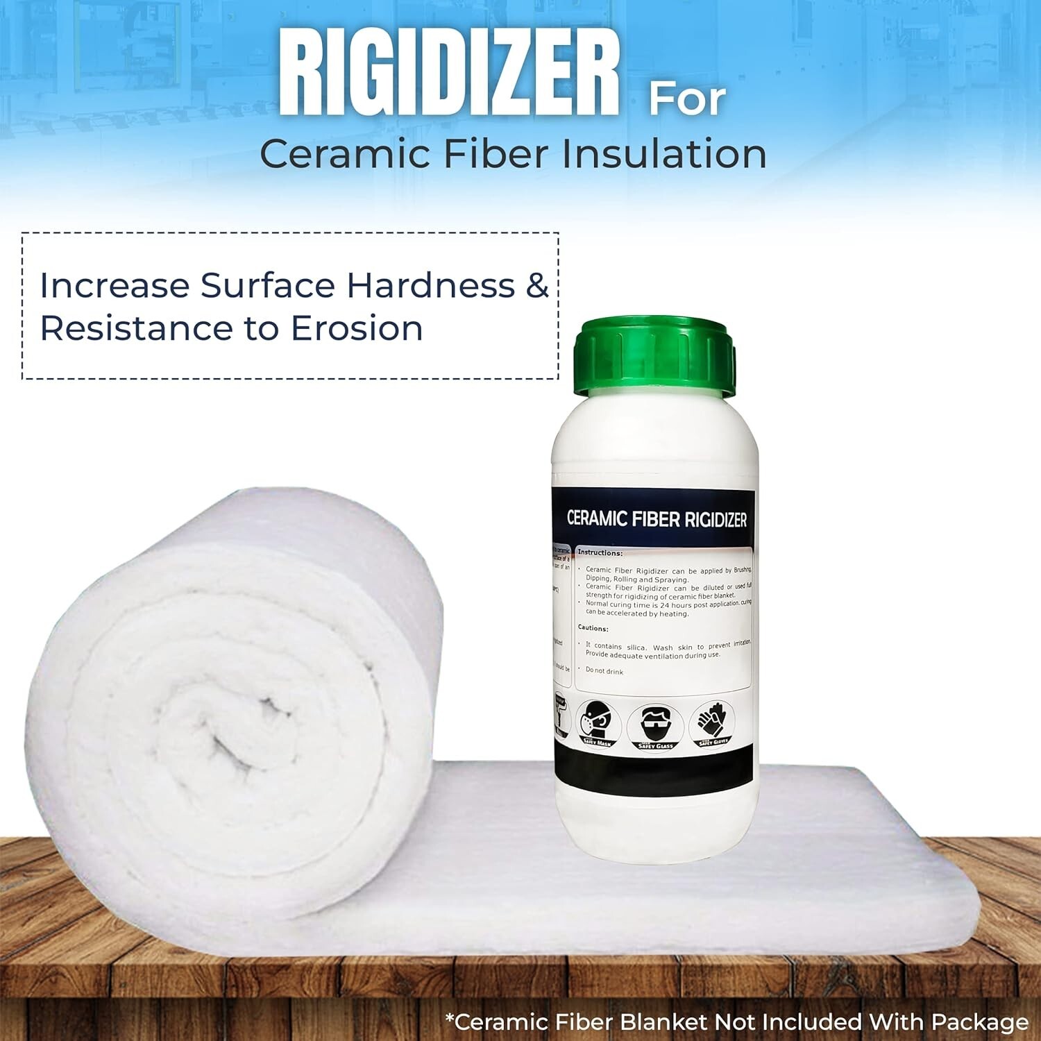Rigidizer for Ceramic Fiber Coating - 2300F Rated - 16 Oz Rigidizer
