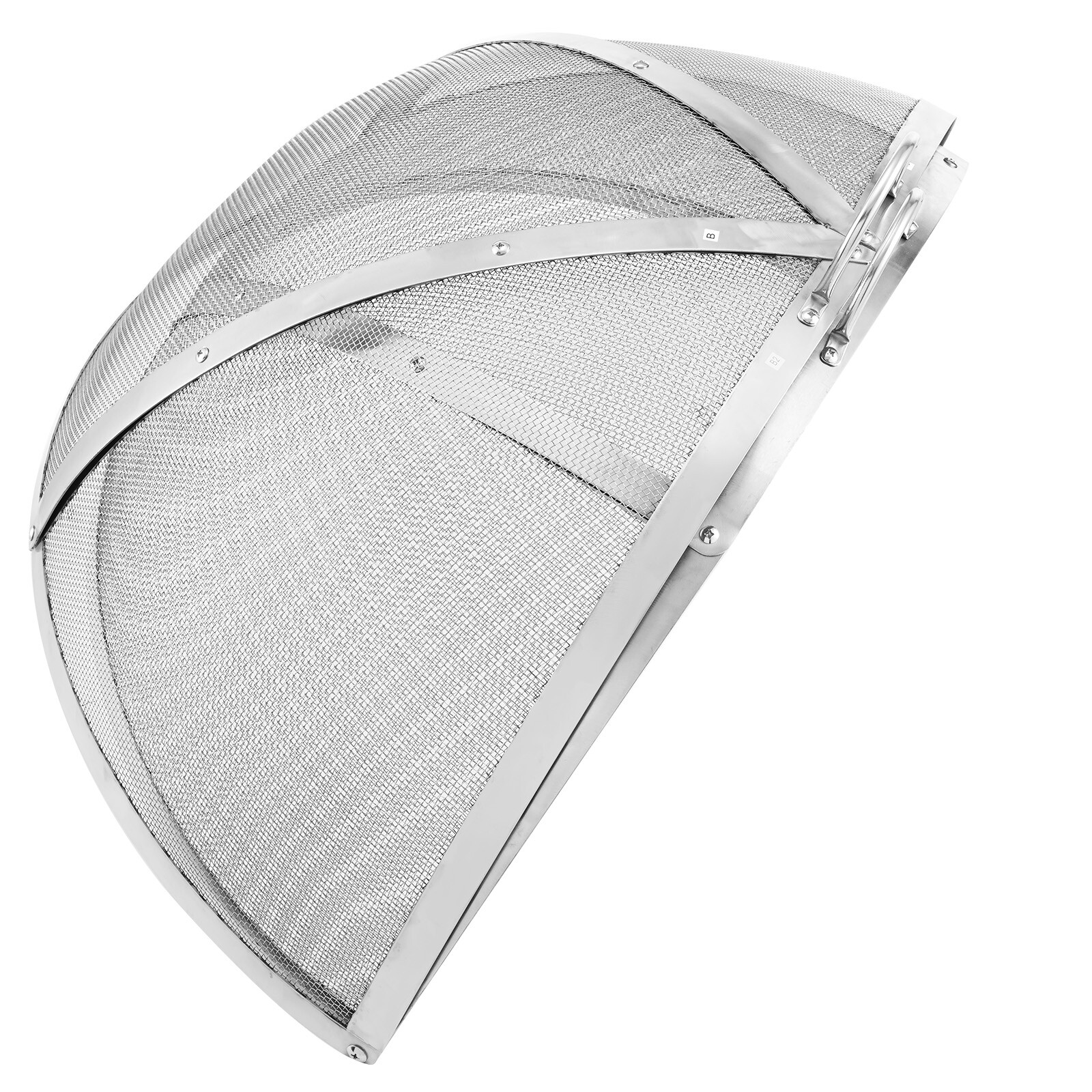 VEVOR 40" Fire Pit Round Wood Burning Spark Screen Cover Lid Stainless Steel