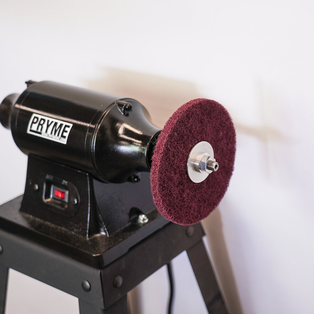 Pryme Fine Cleaning Wheel | Scotch Scuff Abrasive Bench Grinder Buffing 400 Grit