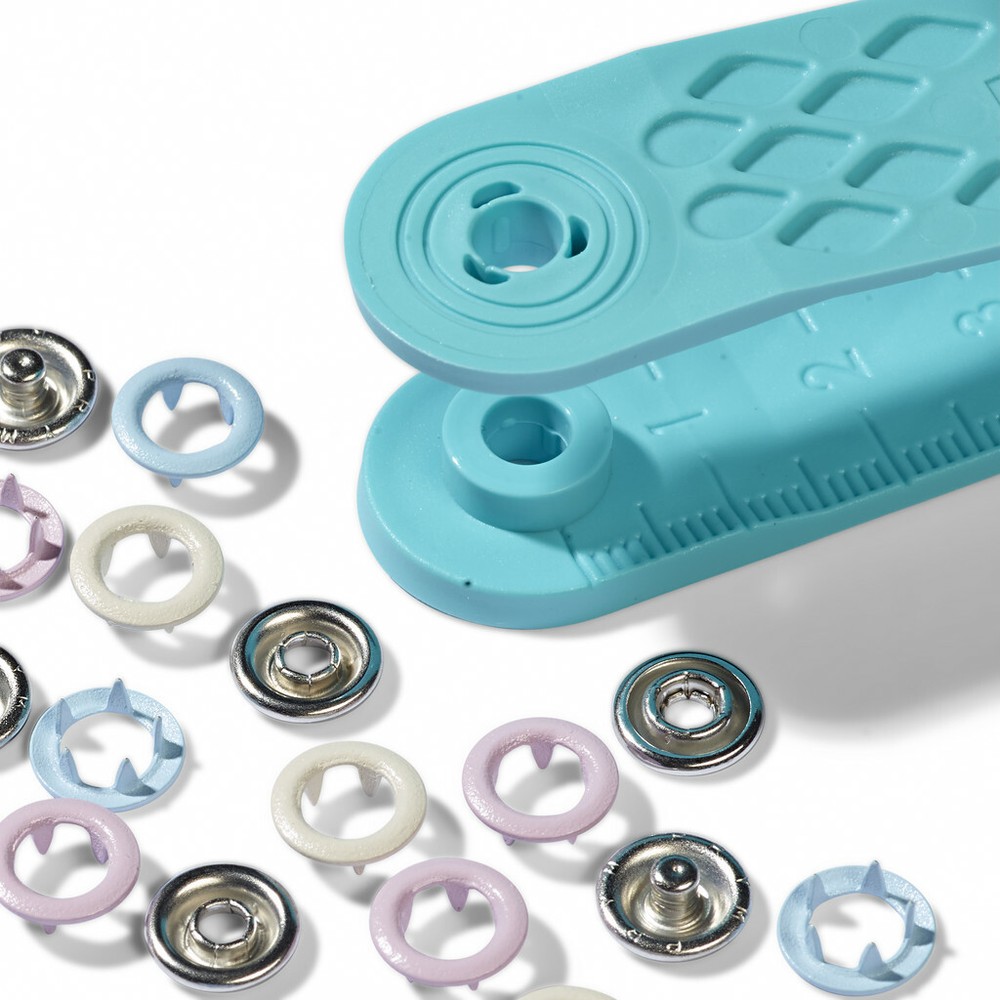 21 Prym Love Seamless Jersey Ring Buttons Command 8MM Red