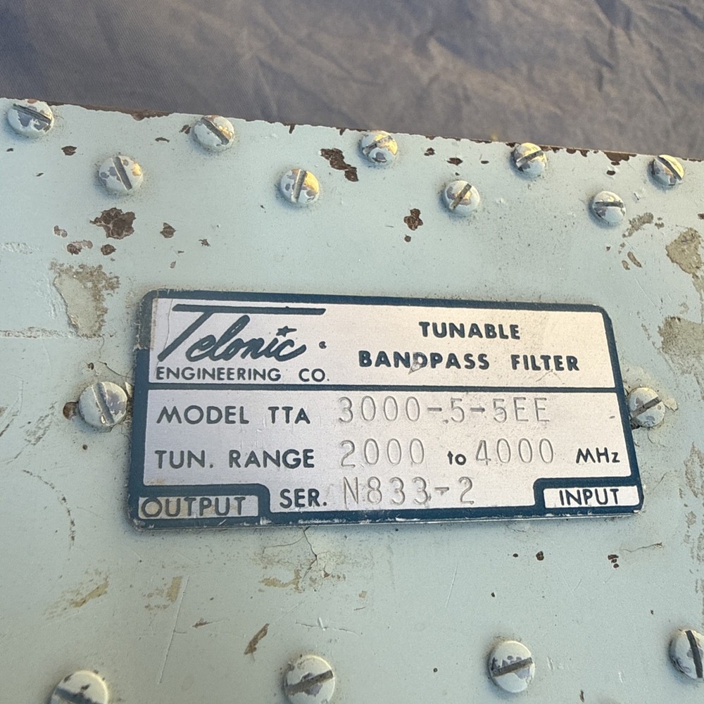 Telonic TTF 3000-5-5EE Tunable Bandpass Filter