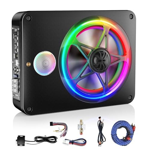 Bluetooth Connection Subwoofer and Amp Package with Three Speakers, 800W