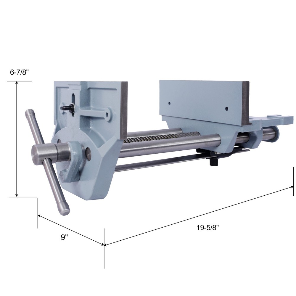55" Heavy-Duty Wood Workbench w/ 9" Rapid Vise