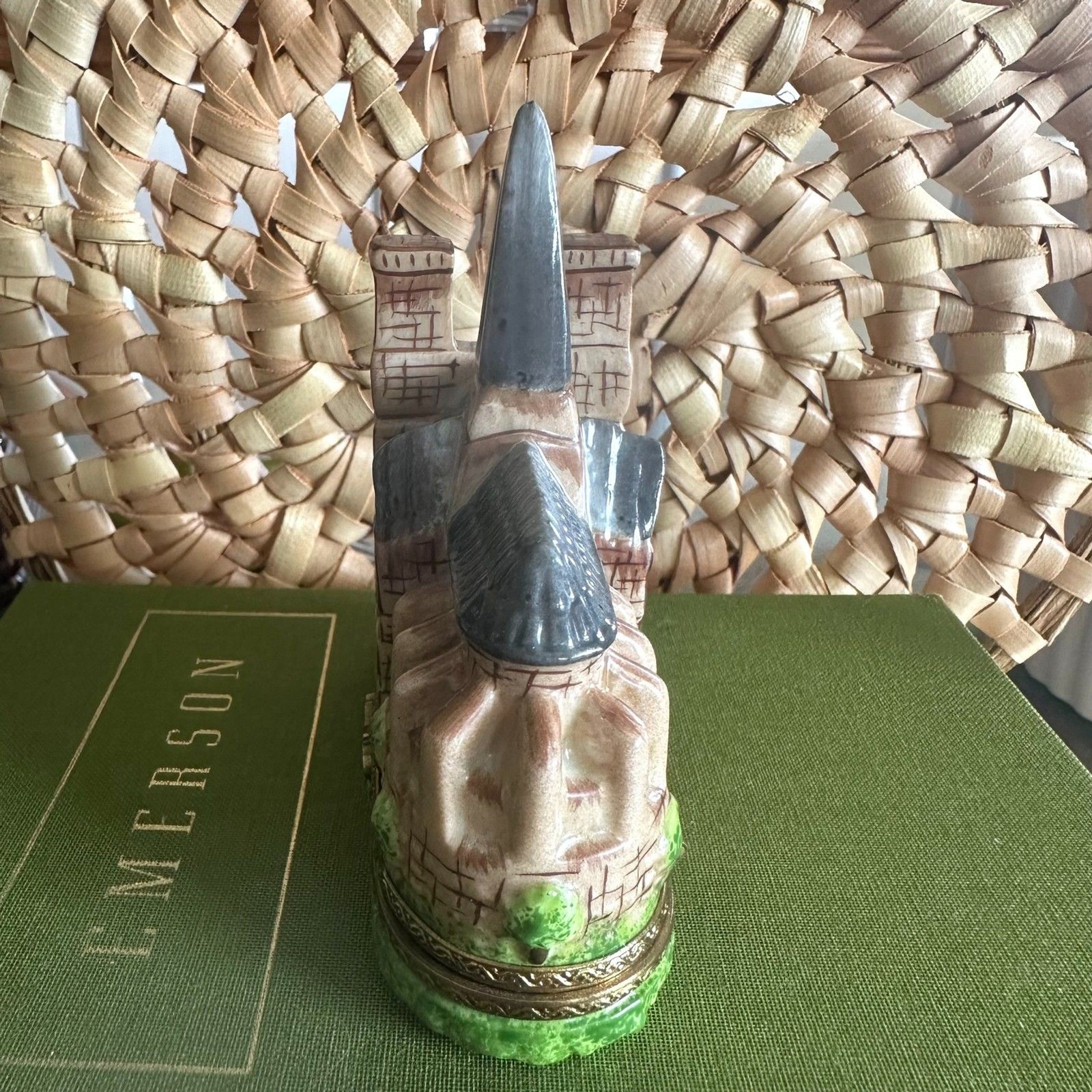 RARE Limoges Peint Main Notre Dame Trinket Box, Elda Creations, Limited Edition