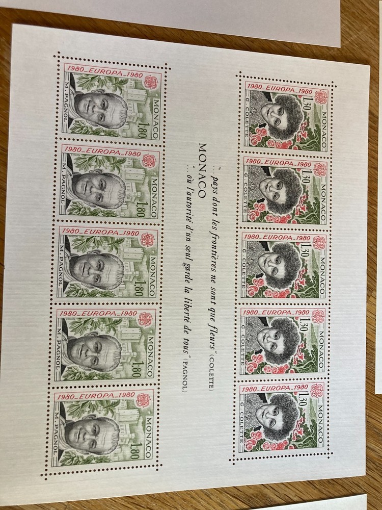 Monaco 9 diff blocks between 1974-1982 cat £ 497 all mnh stamps