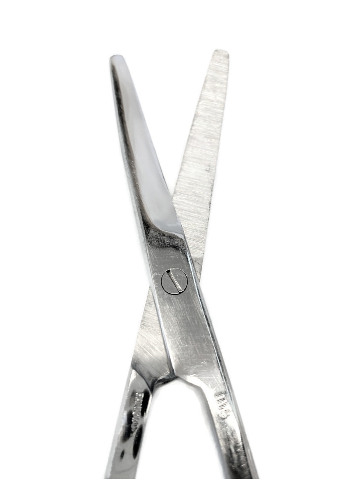 MAYO Beveled Blade Scissors, 6-3/4", Curved