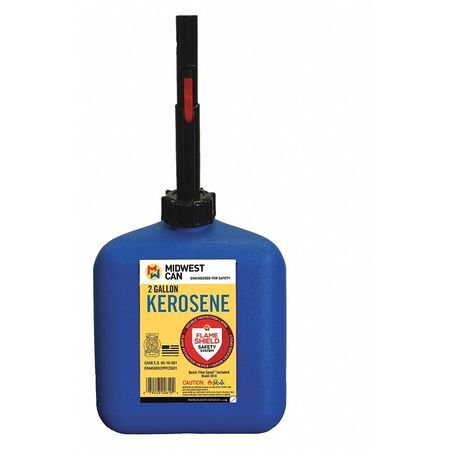 Flame Shield 2610 2 Gal Blue Hdpe Kerosene Can