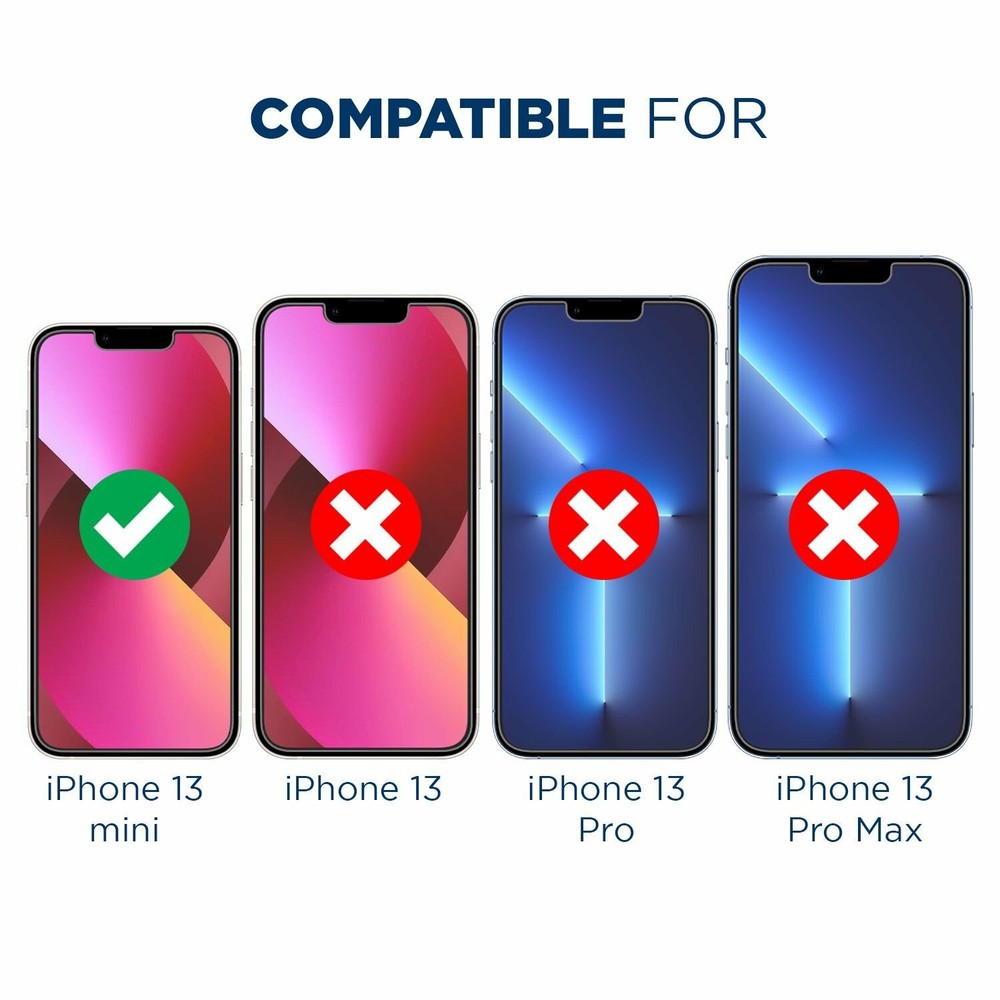 Tech Armor HD Clear Film Screen Protector Apple New iPhone 13 mini 5.4" 4 PACK