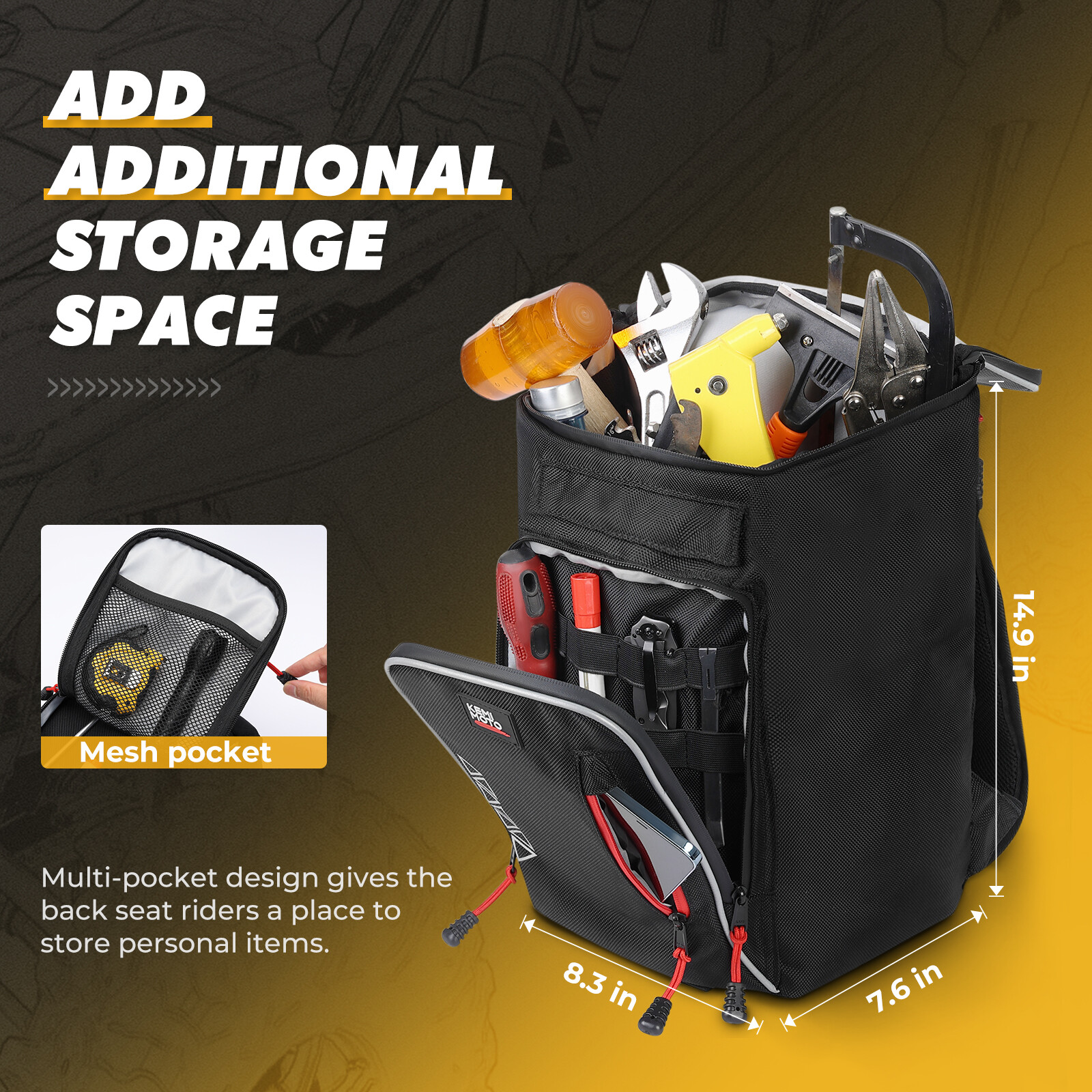 UTV Updated Center Console Storage Bag W/Cooler for Can Am Maverick X3 2020-2023