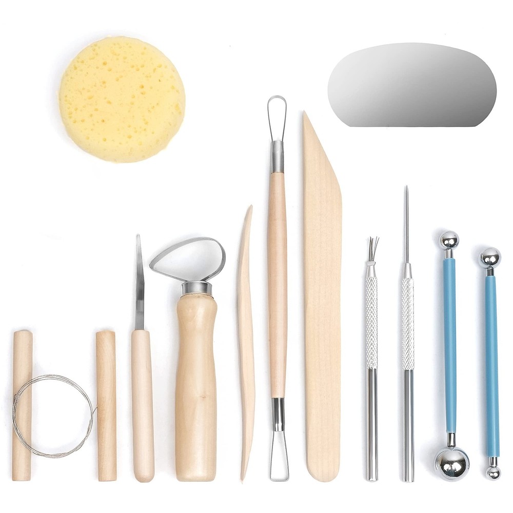 Clay Tools12pcs Pottery Clay Sculpting Tool Set