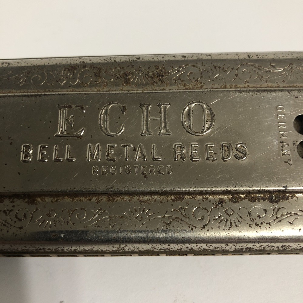 Vintage M. Hohner Echo Two Sided Echo Harmonica made in Germany ￼￼