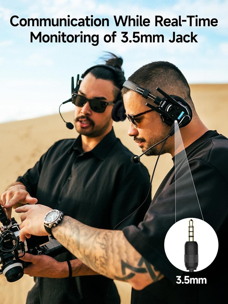 SYNCO XTALK XMAX5 Wireless Intercom Headset System 500m/1640ft Dual Ea5Pcs/Set