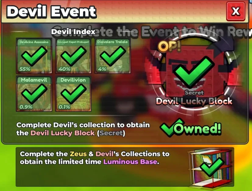 🔥Devil Index | Demonic | Malamevil | Devilivion | Cheapest - Be a Lucky Block🔥