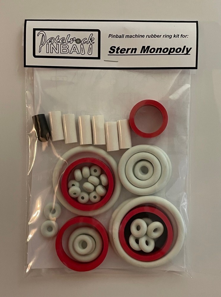 2001 Stern Monopoly Pinball Machine Rubber Ring Kit