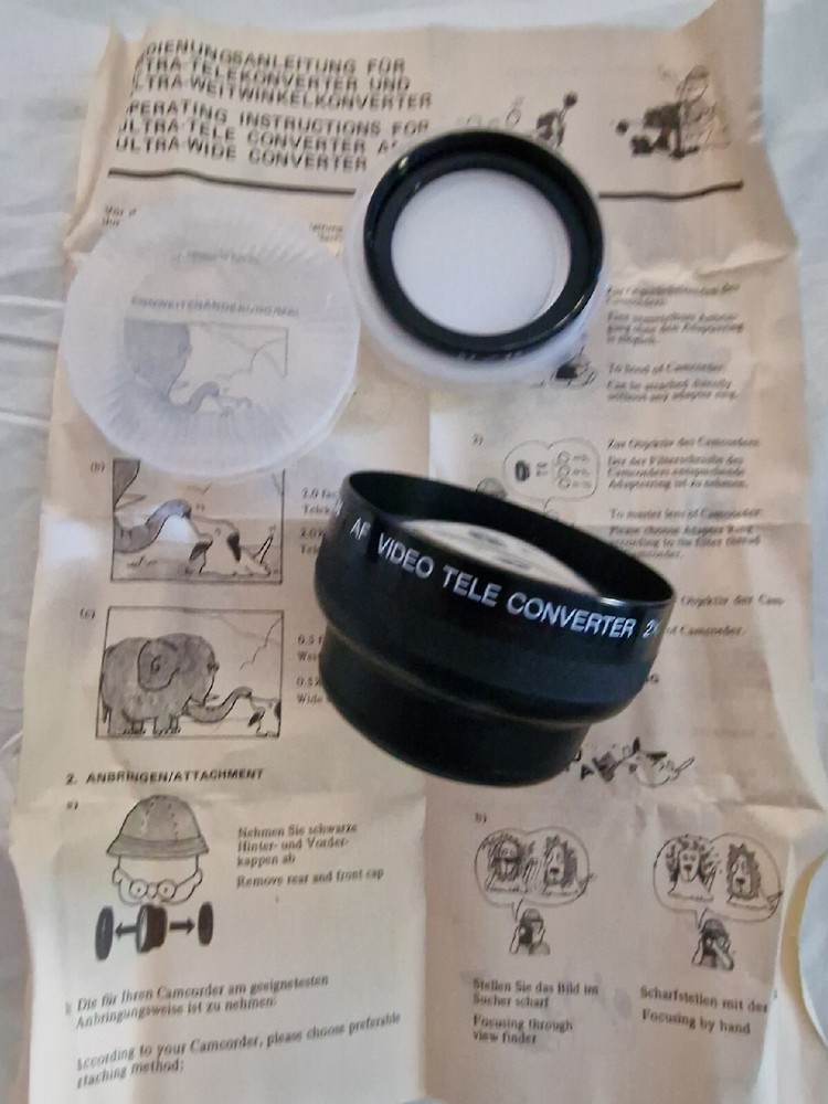 Vitacon Video Tele Converter 2x Lens Accessory