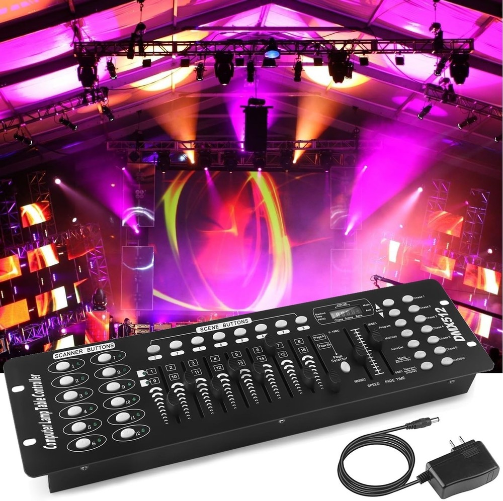 Versatile 192 Channel DMX Lighting Controller - Connect and Control Effortlessly