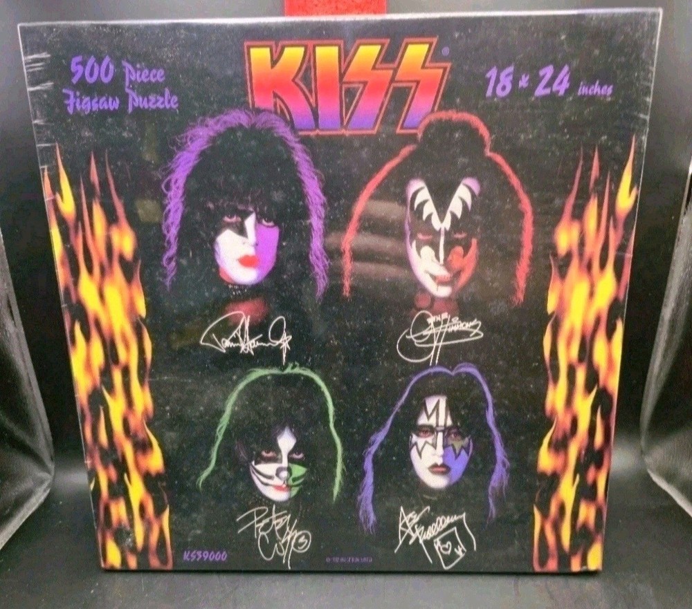 KISS Solo Albums Images KISS Jigsaw Puzzle 500 Piece 18"X24" NEW Sealed Vintage