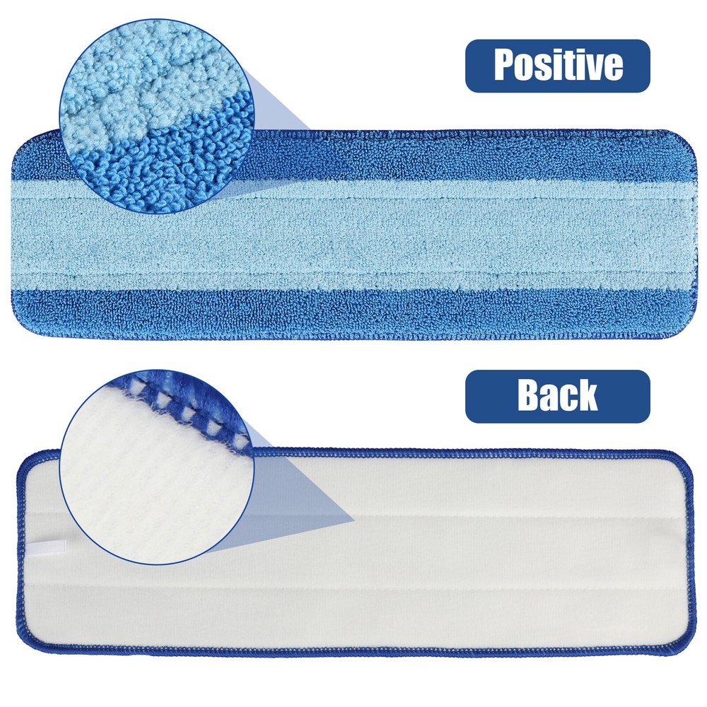 3Pcs Replacement Microfiber Cleaning Refill Pads For Bona Mop 18" Reusable Tools