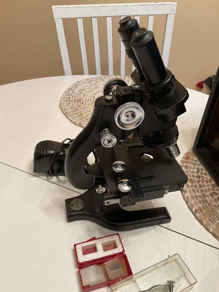 Vintage Spencer Buffallo Microscope With Case