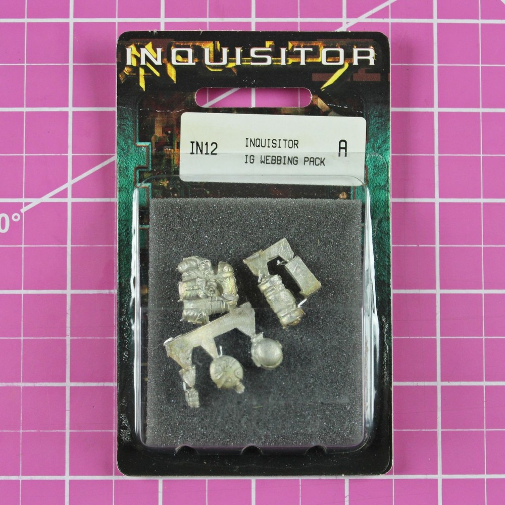 Inquisitor "IG Webbing Pack" (BITS) - Rare OOP Games Workshop Warhammer 40K 54mm