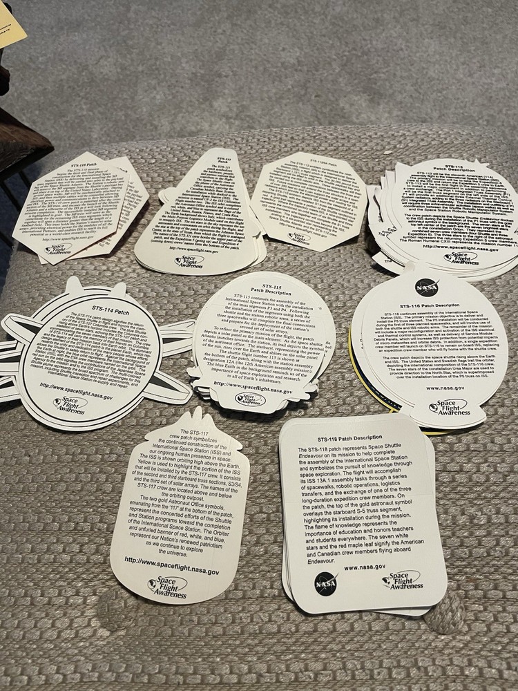 Space Shuttle Patch Decals Selling Individually , See Description To Missions