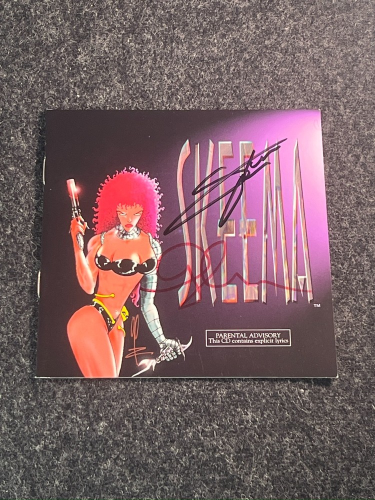 SKEEMA CD Insert Booklet Signed Oscar Perez DigiVision Studios 1990s