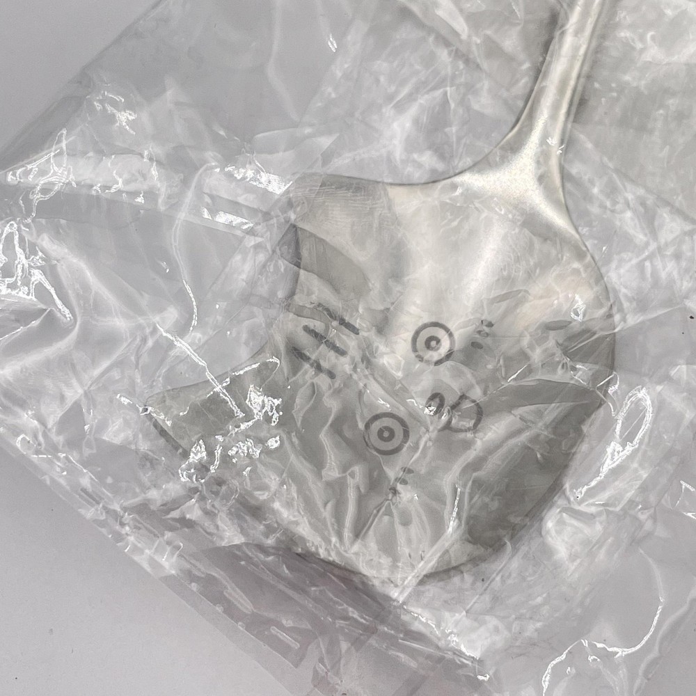 Huige Stainless Cat Face Serving Spoon Silver Hello Handle Kitchen Utensil