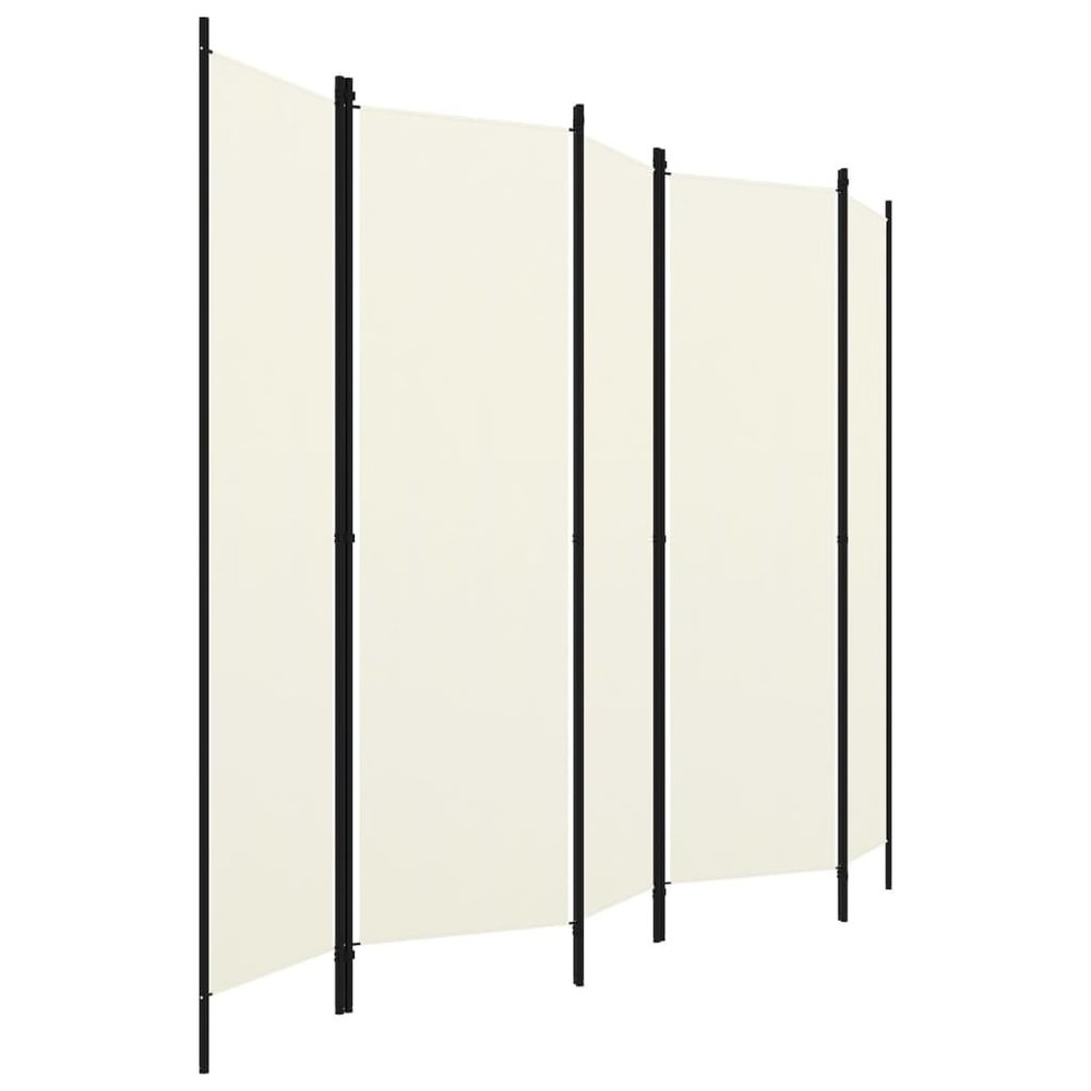 5-Panel Room Divider White 98.4"x70.9"