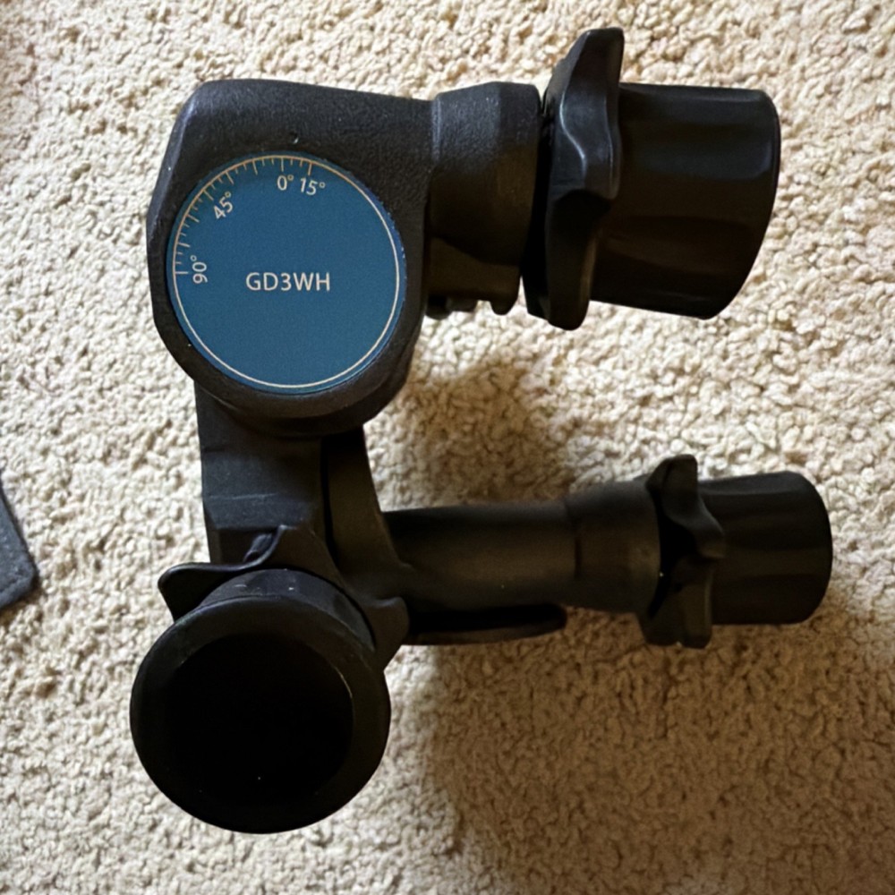 Benro GD3WH Geared Tripod Head Levelling Indicator Universal Camera Mount