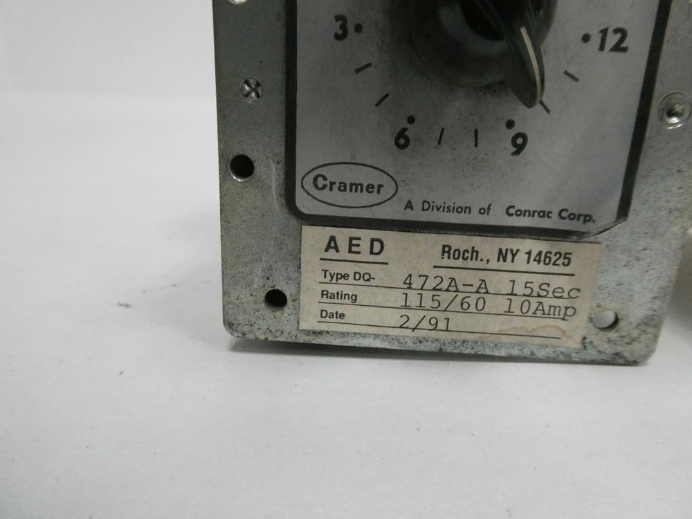 Cramer 472A-A 0-15sec Timer 115v-ac