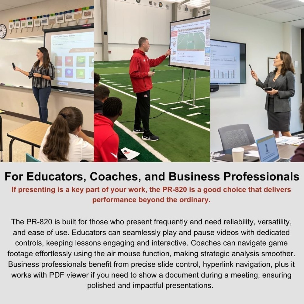 Wireless Presentation Clicker with Air Mouse