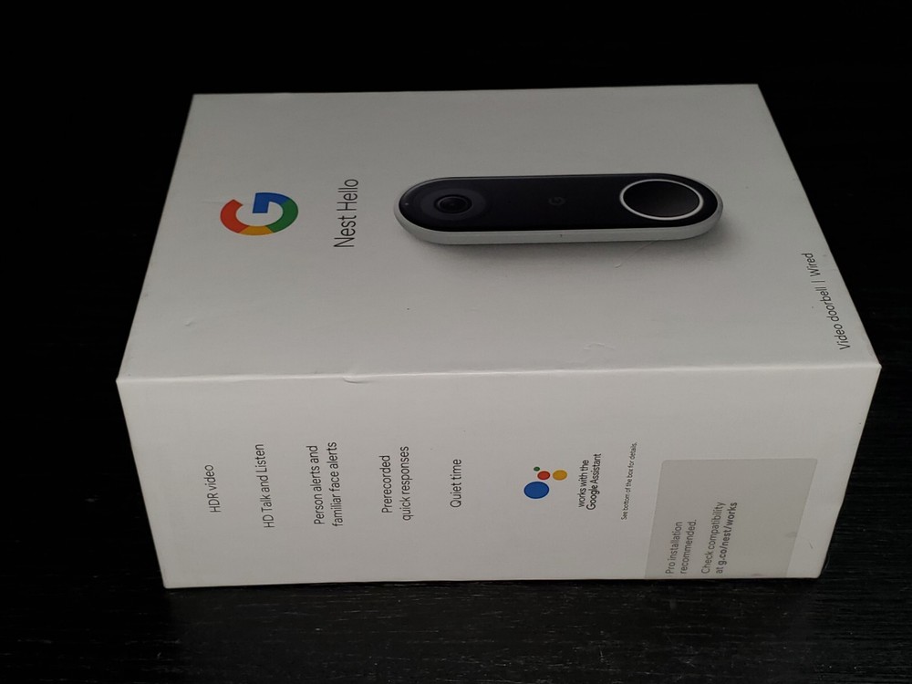 Google Nest Hello NC5100US Wired Doorbell (Empty Box only)