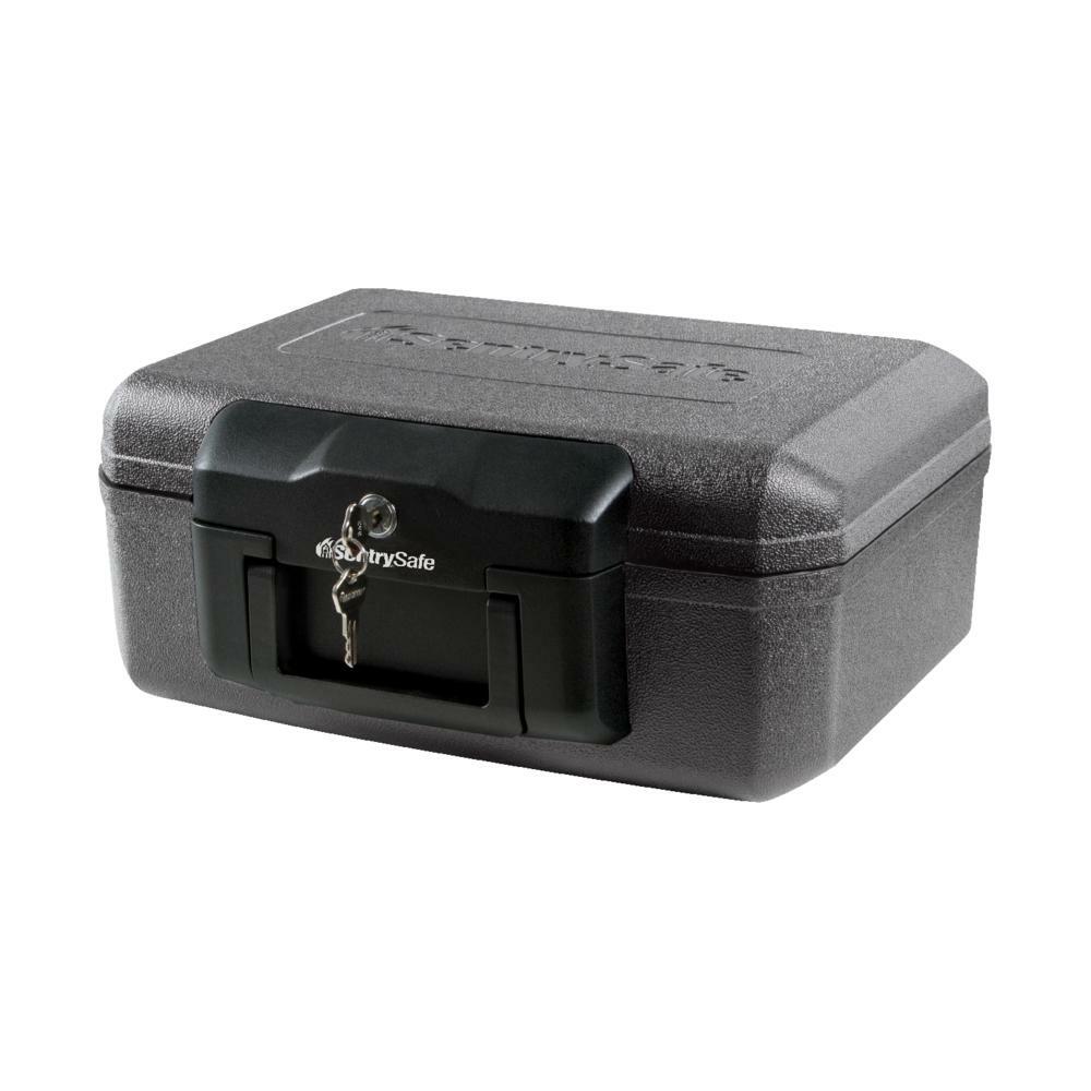 Fireproof Sentry Box Key Lock Important Document Money Safety Storage Chest Box