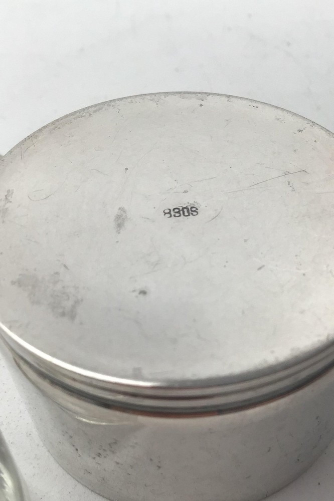 Silver Salt cellar with lid