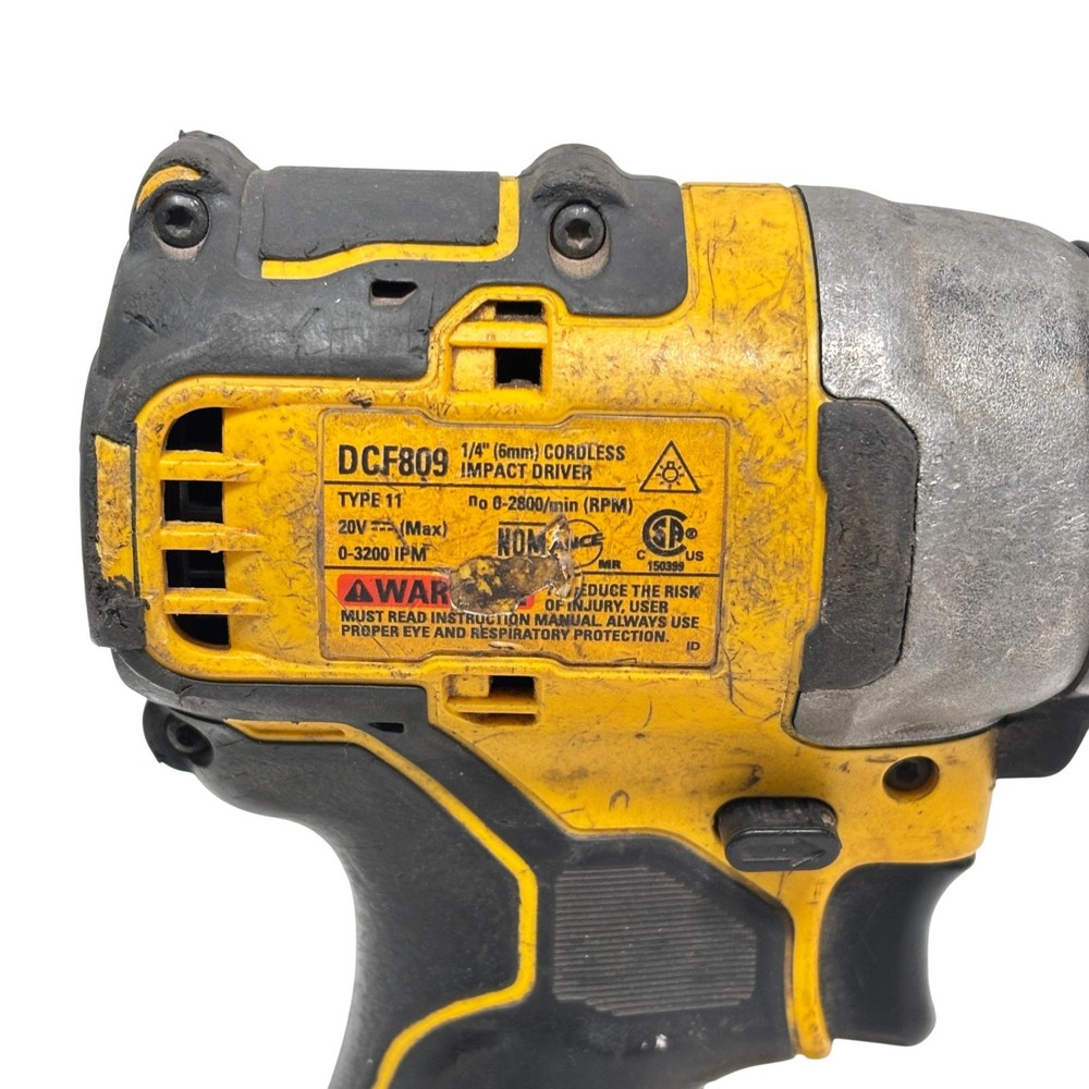 DeWalt DCF809 ATOMIC 20V MAX Brushless Compact 1/4" Cordless Impact Driver