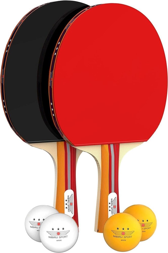 Professional Ping Pong Paddle Sets, 2 Paddle or 4 Paddle Table Tennis Set wit...
