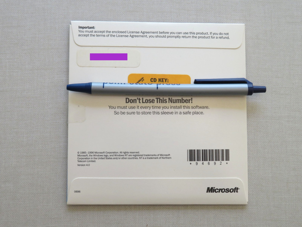 Microsoft Visual Basic 5.0 Professional Edition CD-ROM Software Open Box