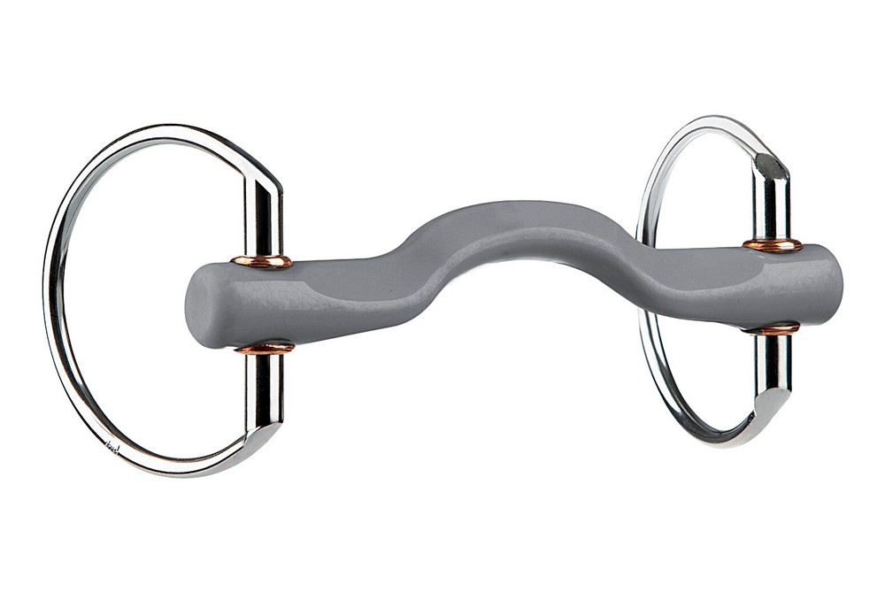 Filetto oliva Beris intero con ponte passalingua Konnex Eggbutt Snaffle