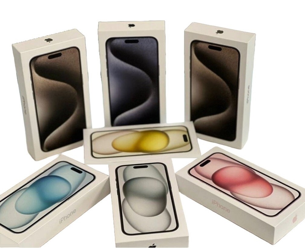 Original Apple iPhone 15 15 Plus Pro Max Retail Box ONLY USB-C Charging Cable