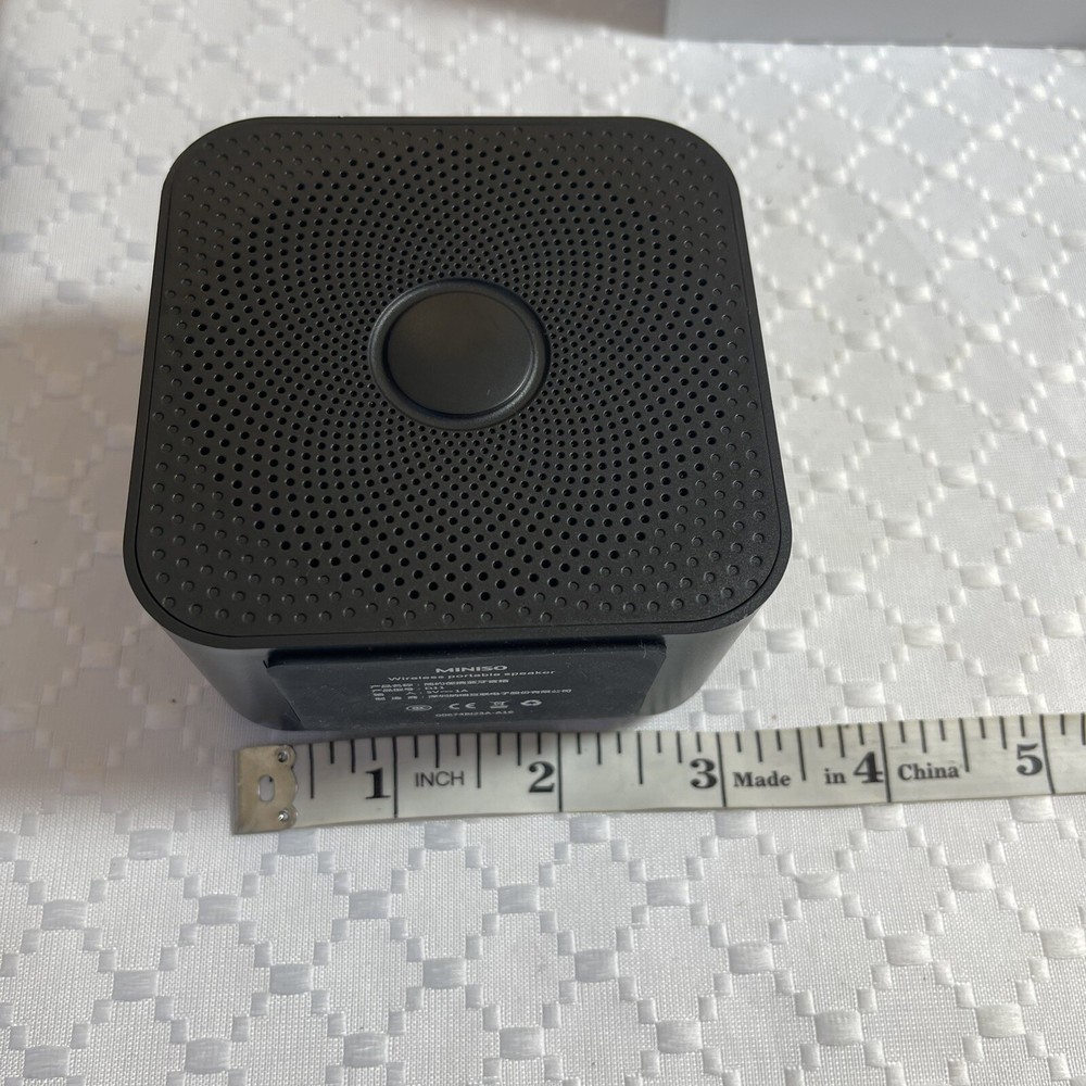 Miniso Bluetooth Wireless Portable Black Rechargeable Speaker